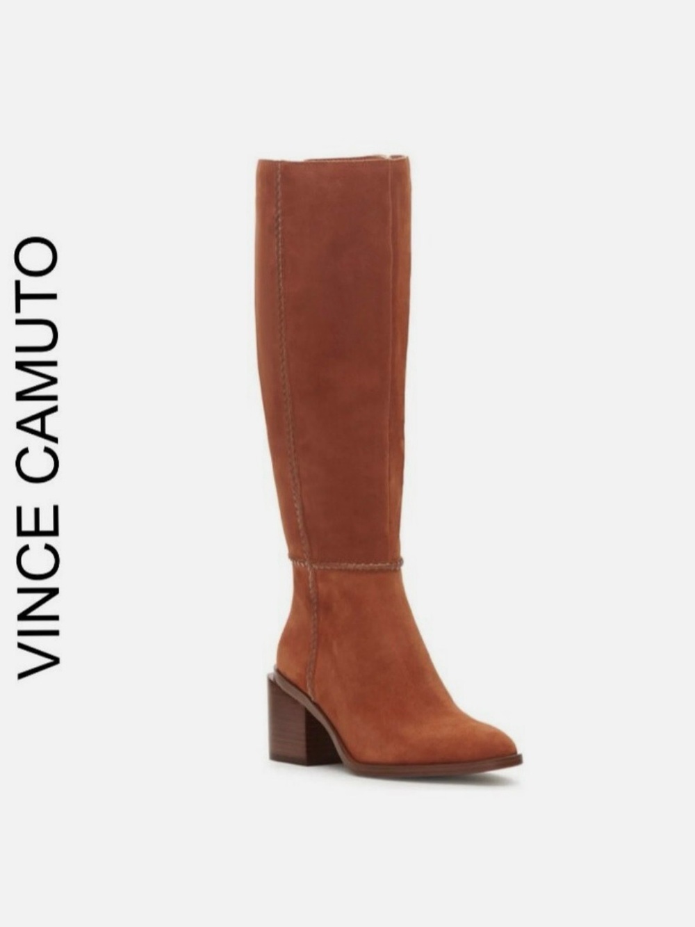 Vince Camuto Over-the-Knee Suede Kaleeca Boots in Cognac - Picture 12 of 12